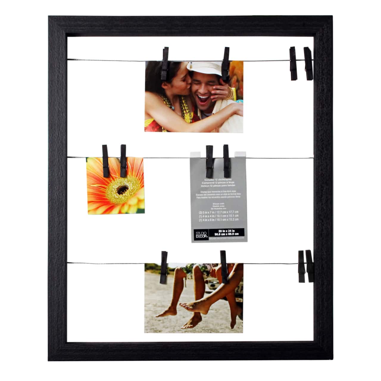 6 Pack: Black 20" x 24" Collage Clip Frame by Studio Décor®